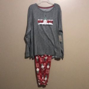 Gnome for the Holidays 2 PC Pajama Set NWT XL